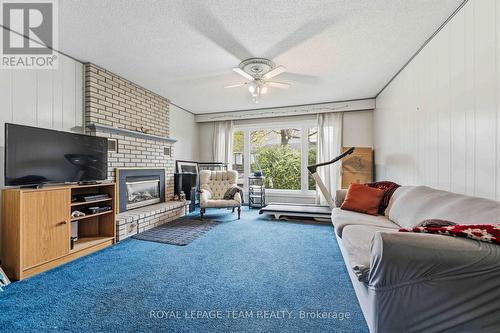 1272 Livingstone Avenue, Ottawa, ON - Indoor Photo Showing Living Room With Fireplace