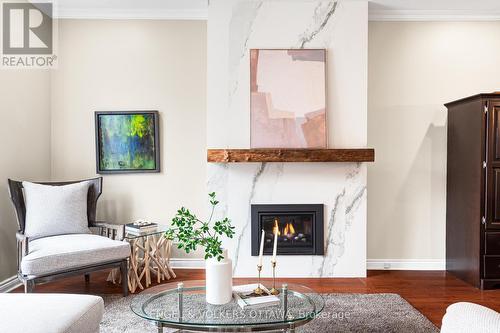 82 Second Avenue, Ottawa, ON - Indoor Photo Showing Living Room With Fireplace