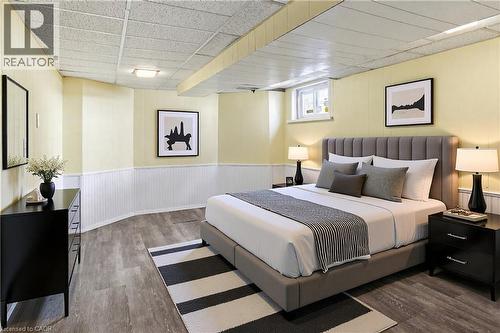 Virtually Staged Photo - 115 Empress Avenue, Hamilton, ON - Indoor Photo Showing Bedroom