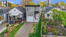 Contemporary two-story exterior with a flat roofline and gray siding - 37 Delena Avenue S, Hamilton, ON  - Outdoor With Facade 