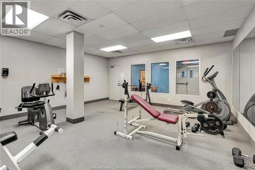 540 Ouellette Unit# 7B, Windsor, ON - Indoor Photo Showing Gym Room