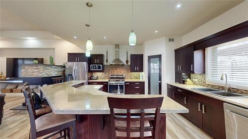 103 Robert Koop Road, Landmark, MB - Indoor Photo Showing Kitchen With Double Sink With Upgraded Kitchen
