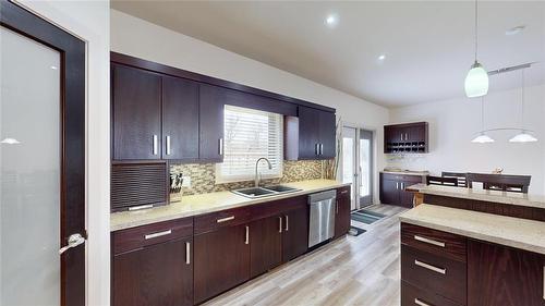 103 Robert Koop Road, Landmark, MB - Indoor Photo Showing Kitchen With Double Sink