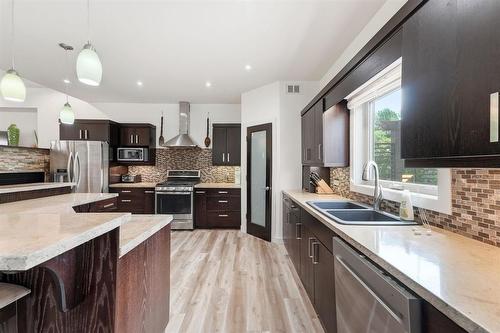 103 Robert Koop Road, Landmark, MB - Indoor Photo Showing Kitchen With Double Sink