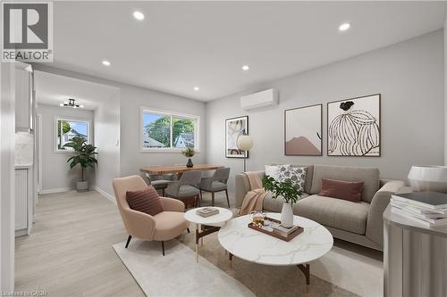 Digitally staged photo - 1180 Union Street, Kitchener, ON - Indoor Photo Showing Living Room