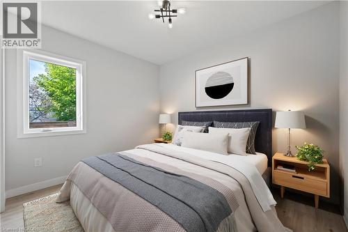 Digitally staged photo - 1180 Union Street, Kitchener, ON - Indoor Photo Showing Bedroom