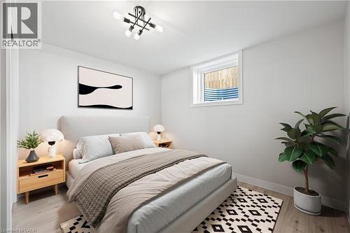 Digitally staged photo - 1180 Union Street, Kitchener, ON - Indoor Photo Showing Bedroom