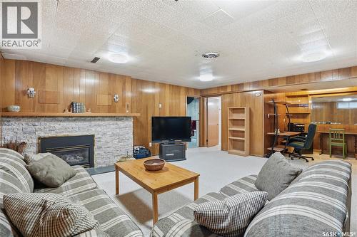 425 Bate Crescent, Saskatoon, SK - Indoor With Fireplace