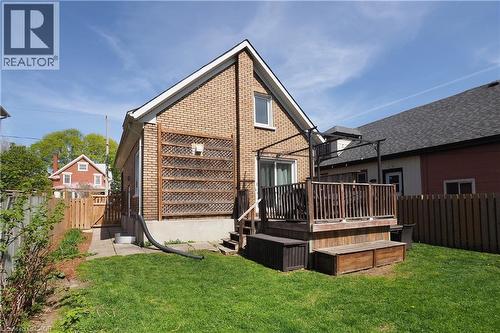 Back of home & deck - 123 Samuel Street, Kitchener, ON - Outdoor