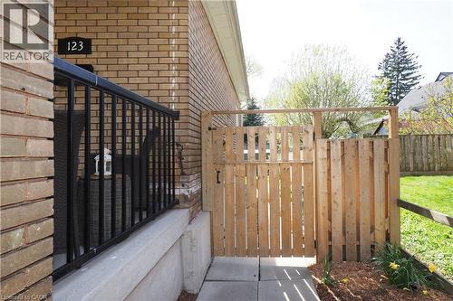 New gate to yard. - 123 Samuel Street, Kitchener, ON - Outdoor With Exterior