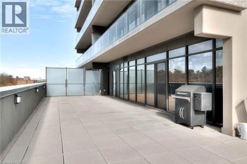 Private terrace - 50 Grand Avenue S Unit# 602, Cambridge, ON - Outdoor With Exterior