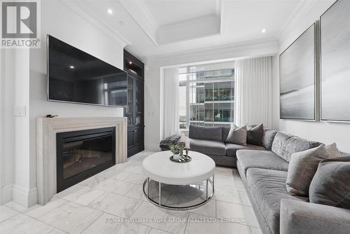 3401 - 311 Bay Street, Toronto, ON - Indoor Photo Showing Living Room With Fireplace