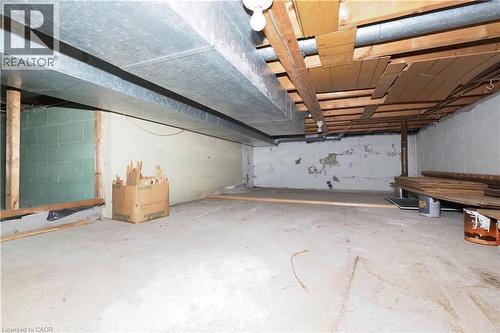 crawl space storage area - 76 Cloverdale Crescent, Kitchener, ON - Indoor Photo Showing Garage