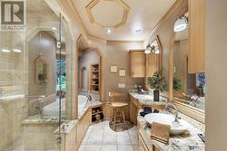 custom 4-piece bathroom with jacuzzi tub - 