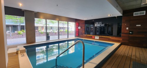 Pool - 1505-350 Boul. De Maisonneuve O., Montréal (Ville-Marie), QC - Indoor Photo Showing Other Room With In Ground Pool