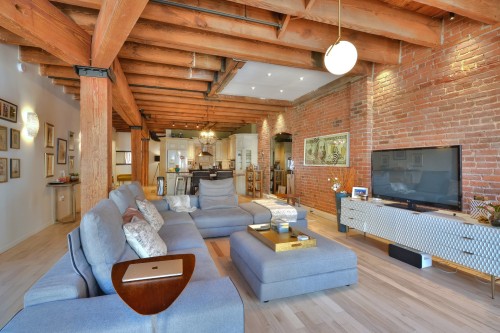 Salon - 505-65 Rue St-Paul O., Montréal (Ville-Marie), QC - Indoor Photo Showing Living Room