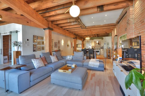 Salon - 505-65 Rue St-Paul O., Montréal (Ville-Marie), QC - Indoor Photo Showing Living Room