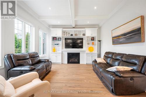 317 La Rose Avenue, Toronto, ON - Indoor Photo Showing Living Room With Fireplace