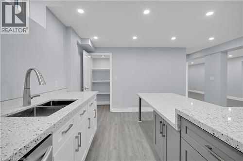 7 Riesling Court, Hamilton, ON - Indoor Photo Showing Kitchen With Double Sink With Upgraded Kitchen
