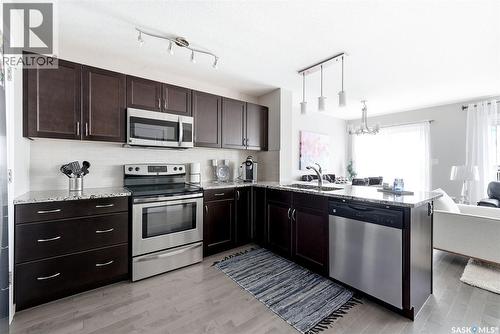 8849 Kestral Drive, Regina, SK - Indoor Photo Showing Kitchen With Upgraded Kitchen