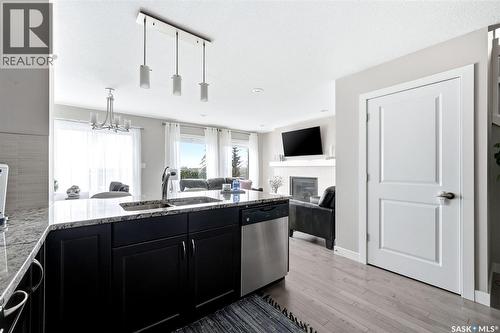 8849 Kestral Drive, Regina, SK - Indoor Photo Showing Kitchen With Double Sink