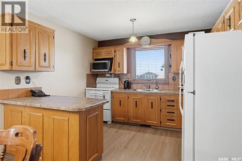 2835 More Crescent E, Regina, SK - Indoor Photo Showing Kitchen With Double Sink