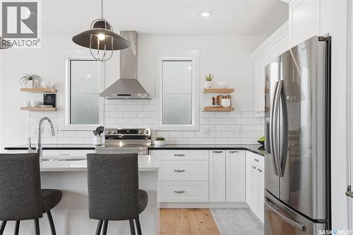 330 Hamm Way, Saskatoon, SK - Indoor Photo Showing Kitchen With Stainless Steel Kitchen With Upgraded Kitchen
