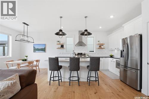 330 Hamm Way, Saskatoon, SK - Indoor Photo Showing Kitchen With Stainless Steel Kitchen With Upgraded Kitchen