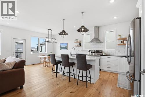 330 Hamm Way, Saskatoon, SK - Indoor Photo Showing Kitchen With Stainless Steel Kitchen With Upgraded Kitchen