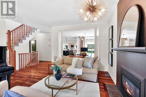 2122 Saunders Avenue, Ottawa, ON - Indoor Photo Showing Living Room With Fireplace
