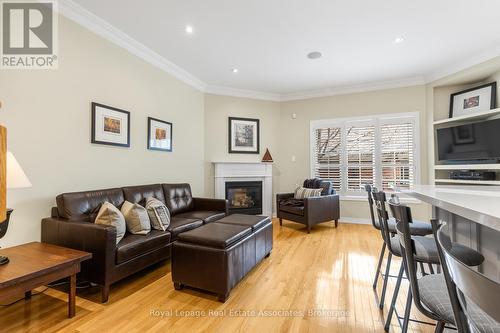 3467 Eglinton Avenue W, Mississauga, ON - Indoor Photo Showing Living Room With Fireplace