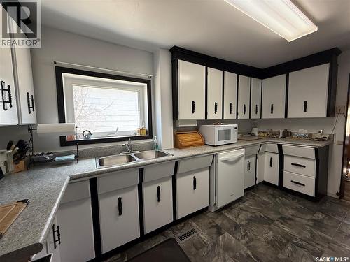 117 3Rd Avenue Nw, Watson, SK - Indoor Photo Showing Kitchen With Double Sink