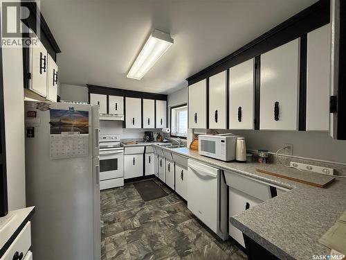 117 3Rd Avenue Nw, Watson, SK - Indoor Photo Showing Kitchen With Double Sink