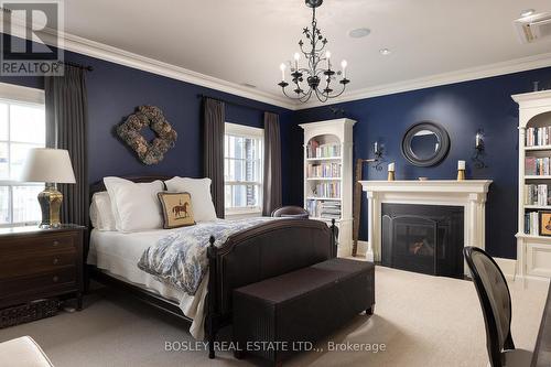 472 Gage Street, Niagara-On-The-Lake (Town), ON - Indoor Photo Showing Bedroom With Fireplace