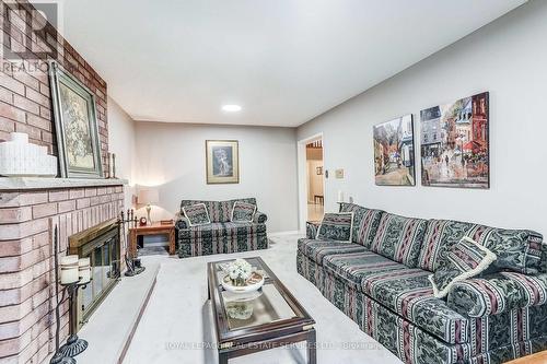 4217 Schneider Court, Mississauga, ON - Indoor Photo Showing Living Room With Fireplace