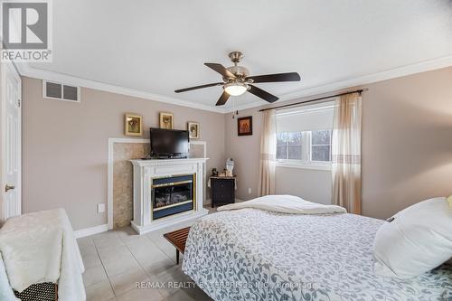 54 Niagara Place, Brampton, ON - Indoor Photo Showing Bedroom With Fireplace