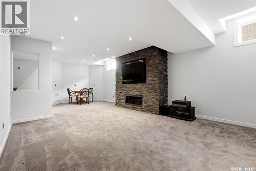 7211 Maple View Crescent, Regina, SK - Indoor With Fireplace