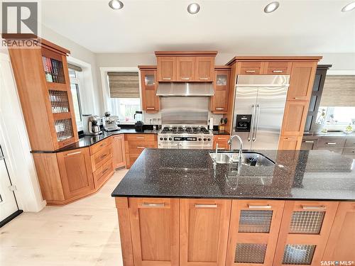 1832 Gordon Miles Place, Weyburn, SK - Indoor Photo Showing Kitchen With Double Sink