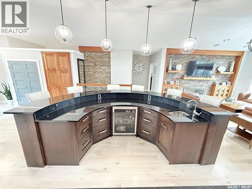 1832 Gordon Miles Place, Weyburn, SK - Indoor With Fireplace