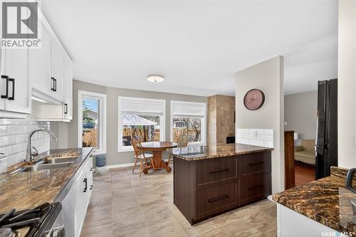 2106 Styles Crescent, Regina, SK - Indoor Photo Showing Kitchen With Double Sink
