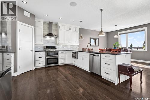 156 Iron Bridge Drive, Moose Jaw, SK - Indoor Photo Showing Kitchen With Upgraded Kitchen