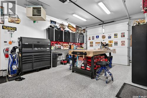 156 Iron Bridge Drive, Moose Jaw, SK - Indoor Photo Showing Garage