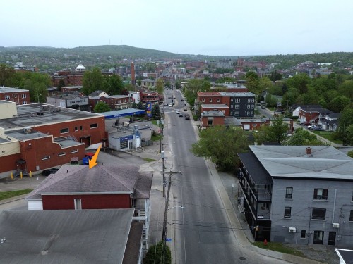 Photo aérienne - 456 Rue Papineau, Sherbrooke (Fleurimont), QC - Outdoor With View