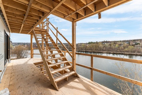 Balcony - 202-46 Rue Principale E., Magog, QC - Outdoor With Body Of Water With Exterior