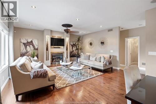 2105 Washington Boulevard, Lasalle, ON - Indoor Photo Showing Living Room With Fireplace