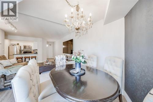 3601 Riverside Drive East Unit# 607, Windsor, ON - Indoor Photo Showing Dining Room