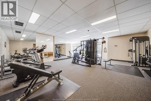 3601 Riverside Drive East Unit# 607, Windsor, ON - Indoor Photo Showing Gym Room