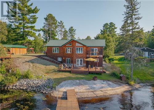 99 Curry Point, Markstay, ON - Outdoor With Body Of Water With Deck Patio Veranda