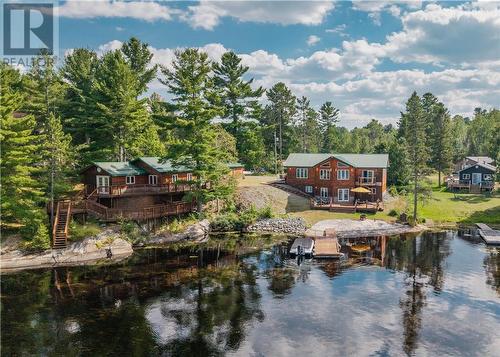 99 Curry Point, Markstay, ON - Outdoor With Body Of Water With Deck Patio Veranda With View