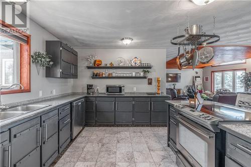99 Curry Point, Markstay, ON - Indoor Photo Showing Kitchen With Double Sink